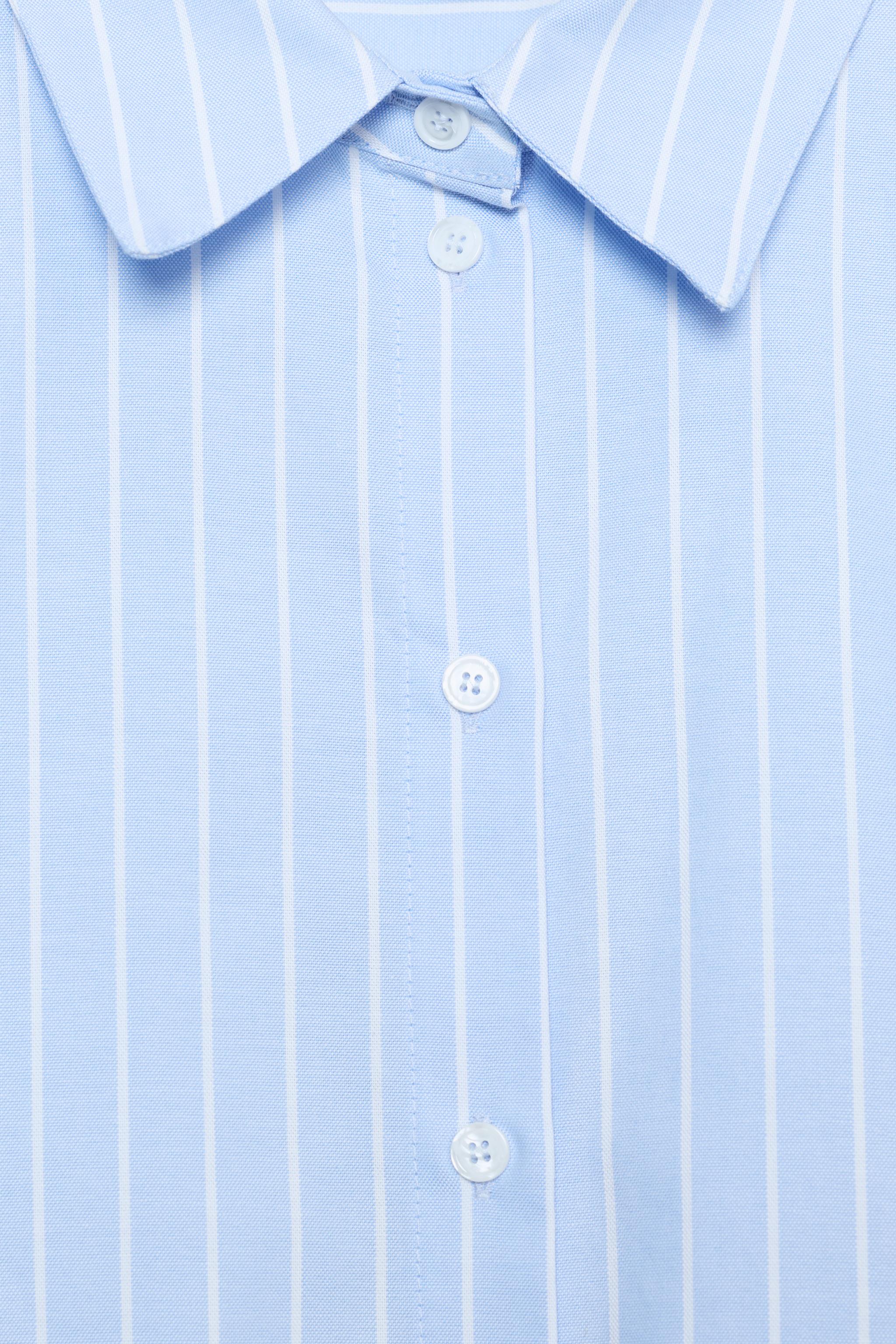 CHEMISE À RAYURES ET MANCHES BOUFFANTES
